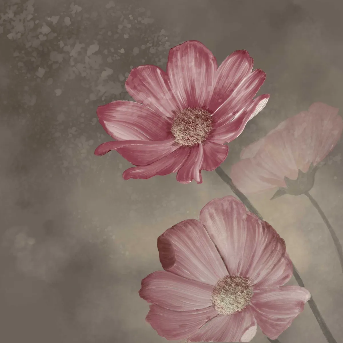 Ottoman Cosmos, 60 x 60cm, 2026 original painting.